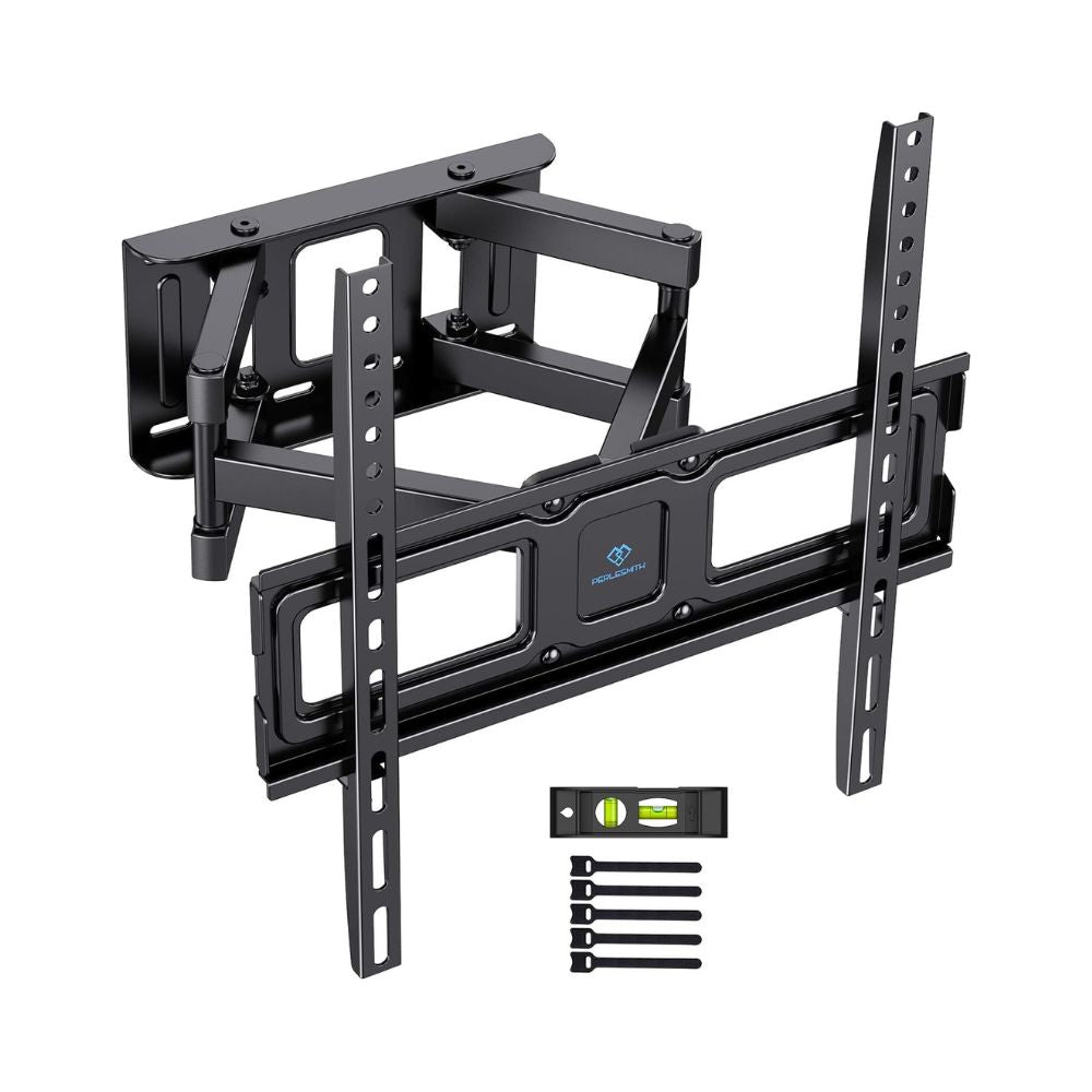 PERLESMITH TV Wall Mount | Swivel for 26-65 inches (Flat &amp; Curved up to 45 kg)