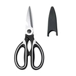 Multifunctional Stainless Steel Kitchen Scissors | with Protective Cover and Corkscrew