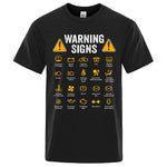 Warning Signs Men's T-Shirt | 100% Cotton, Funny: for Car Fans